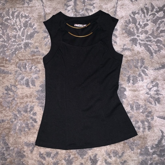 Fitted black blouse - Picture 1 of 2